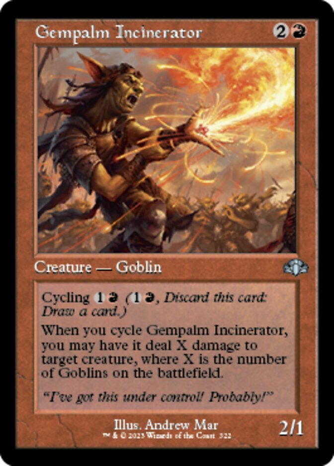 Gempalm Incinerator (Retro) [Dominaria Remastered] | Good Games Morley