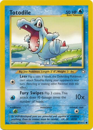 Totodile (81/111) [Neo Genesis Unlimited] | Good Games Morley