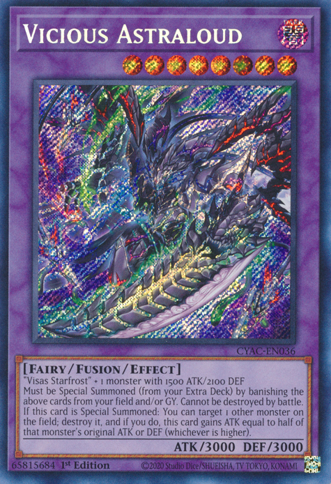 Vicious Astraloud [CYAC-EN036] Secret Rare | Good Games Morley