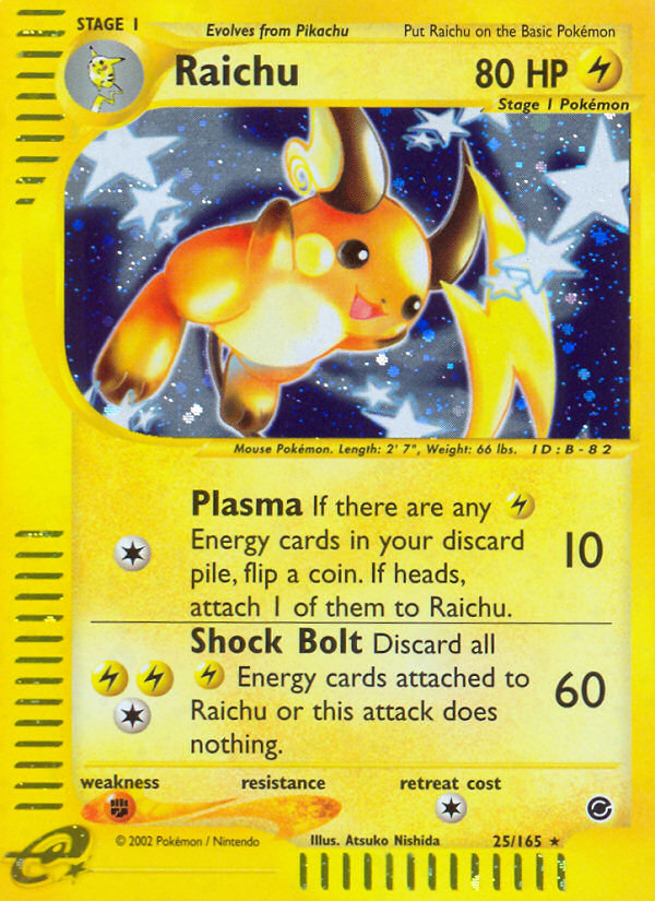 Raichu (25/165) [Expedition: Base Set] | Good Games Morley