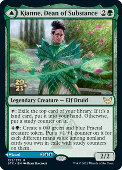 Kianne, Dean of Substance // Imbraham, Dean of Theory [Strixhaven: School of Mages Prerelease Promos] | Good Games Morley