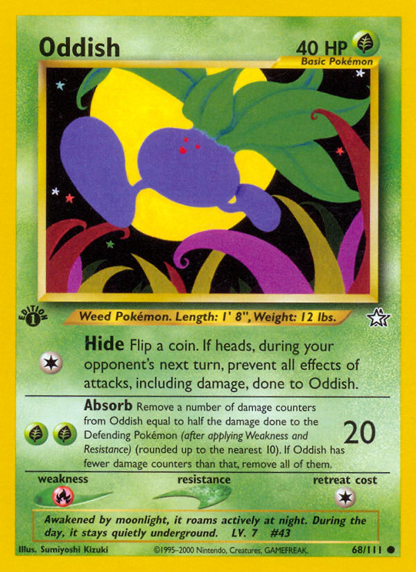 Oddish (68/111) [Neo Genesis 1st Edition] | Good Games Morley