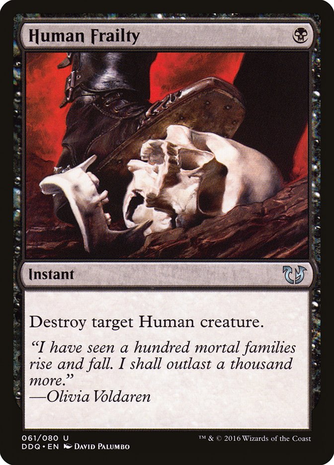 Human Frailty [Duel Decks: Blessed vs. Cursed] | Good Games Morley