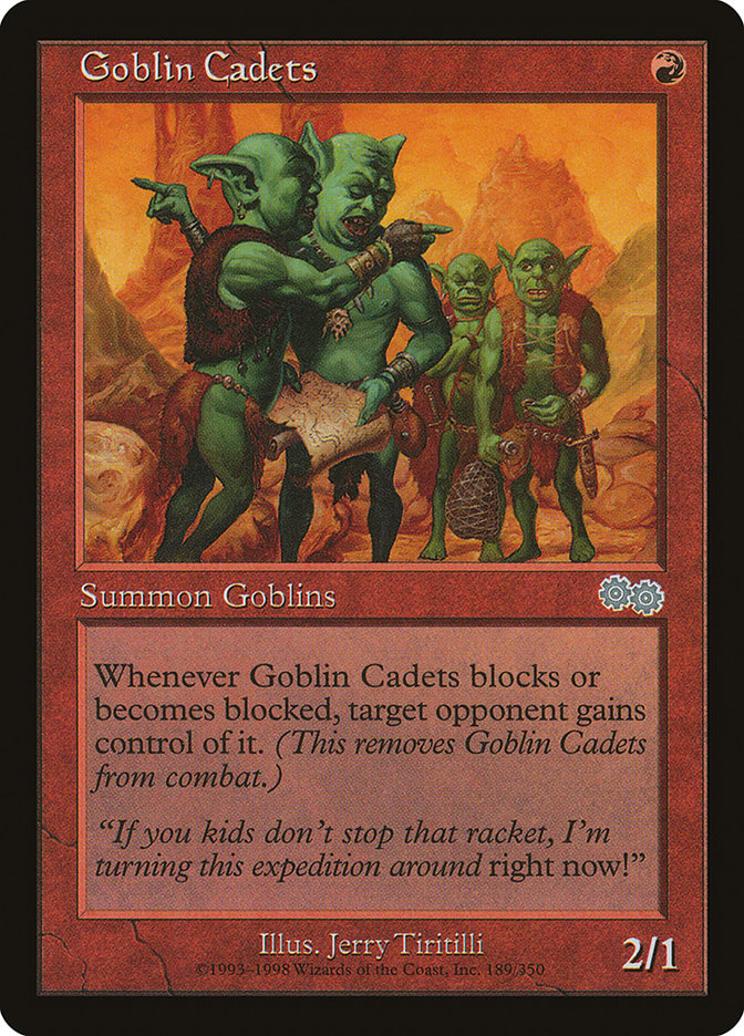 Goblin Cadets [Urza's Saga] | Good Games Morley