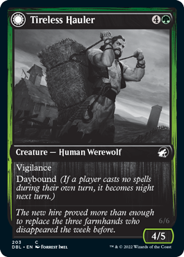 Tireless Hauler // Dire-Strain Brawler [Innistrad: Double Feature] | Good Games Morley