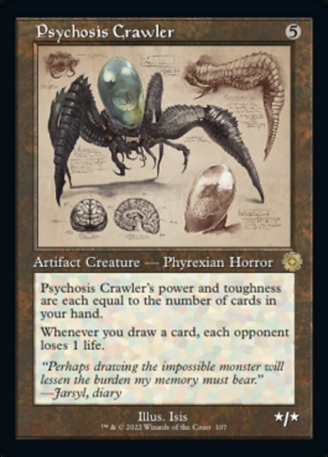 Psychosis Crawler (Retro Schematic) [The Brothers' War Retro Artifacts] | Good Games Morley