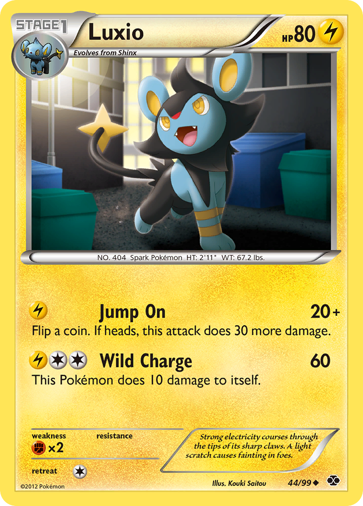 Luxio (44/99) [Black & White: Next Destinies] | Good Games Morley
