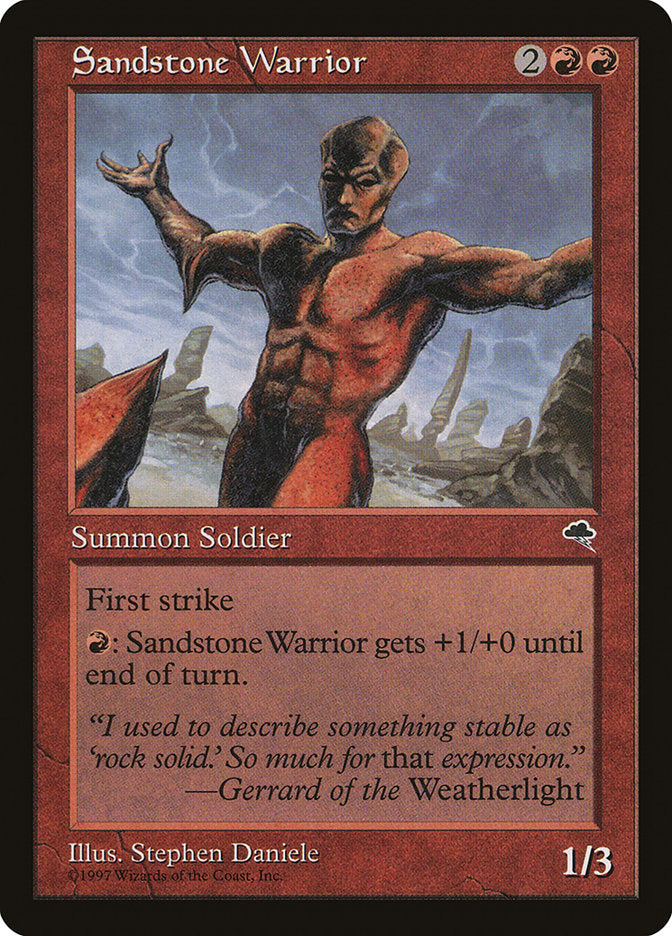 Sandstone Warrior [Tempest] | Good Games Morley