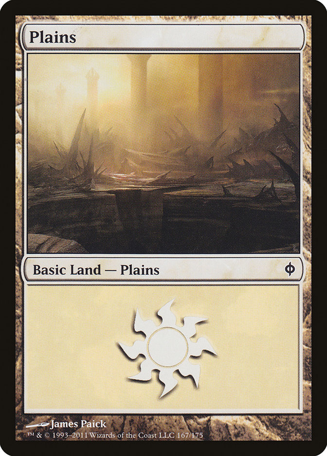 Plains (167) [New Phyrexia] | Good Games Morley