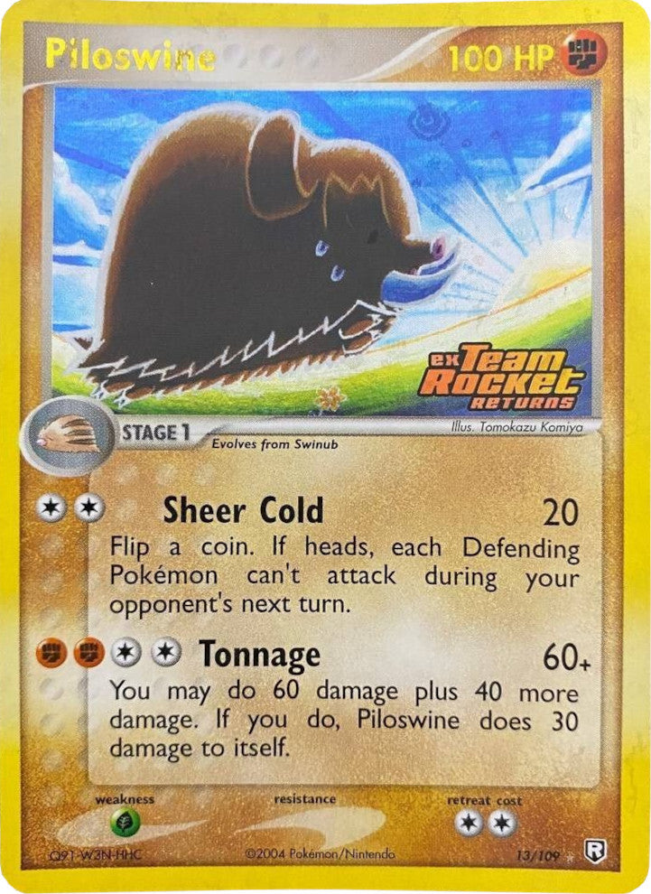 Piloswine (13/109) (Stamped) [EX: Team Rocket Returns] | Good Games Morley