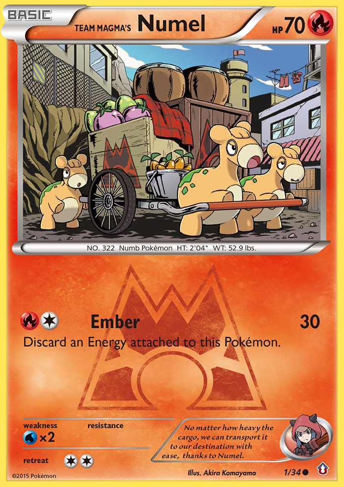 Team Magma's Numel (1/34) [XY: Double Crisis] | Good Games Morley