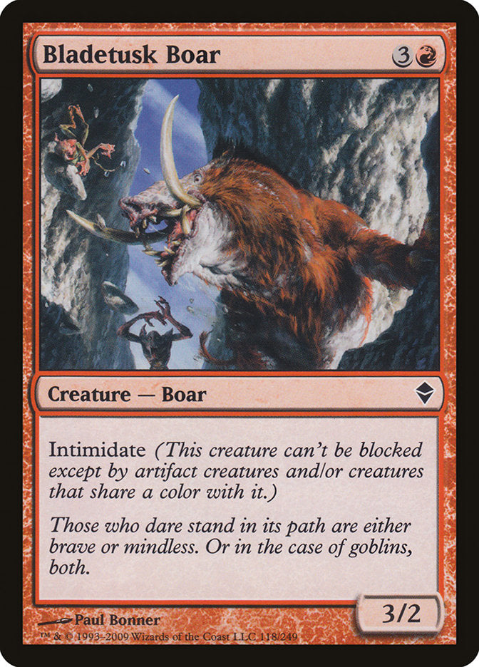 Bladetusk Boar [Zendikar] | Good Games Morley