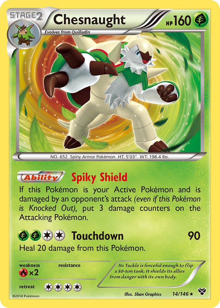 Chesnaught (14/146) [XY: Base Set] | Good Games Morley