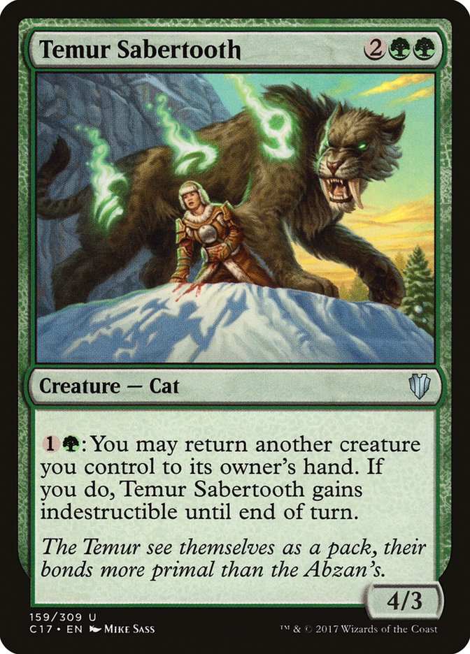 Temur Sabertooth [Commander 2017] | Good Games Morley