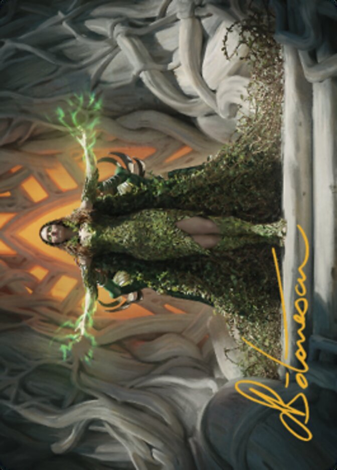 Titania, Voice of Gaea Art Card (Gold-Stamped Signature) [The Brothers' War Art Series] | Good Games Morley