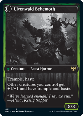 Ulvenwald Oddity // Ulvenwald Behemoth [Innistrad: Double Feature] | Good Games Morley