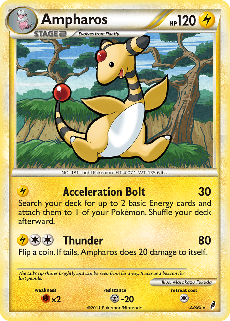 Ampharos (23/95) [HeartGold & SoulSilver: Call of Legends] | Good Games Morley