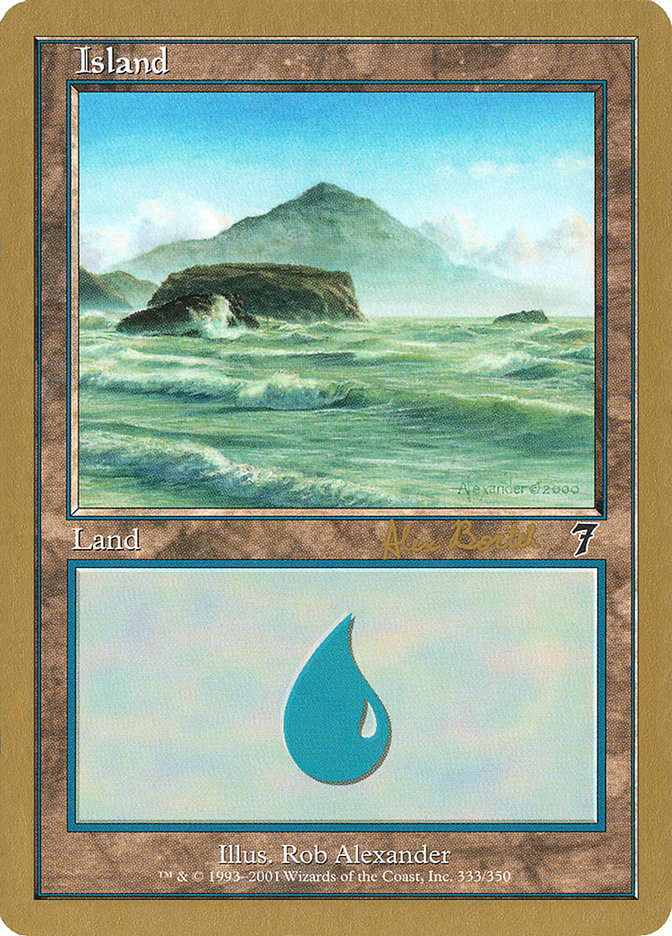 Island (ab333) (Alex Borteh) [World Championship Decks 2001] | Good Games Morley