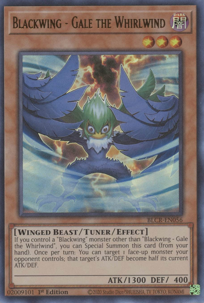 Blackwing - Gale the Whirlwind [BLCR-EN056] Ultra Rare | Good Games Morley