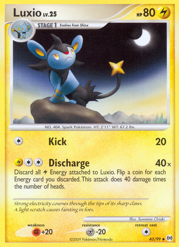 Luxio (43/99) [Platinum: Arceus] | Good Games Morley
