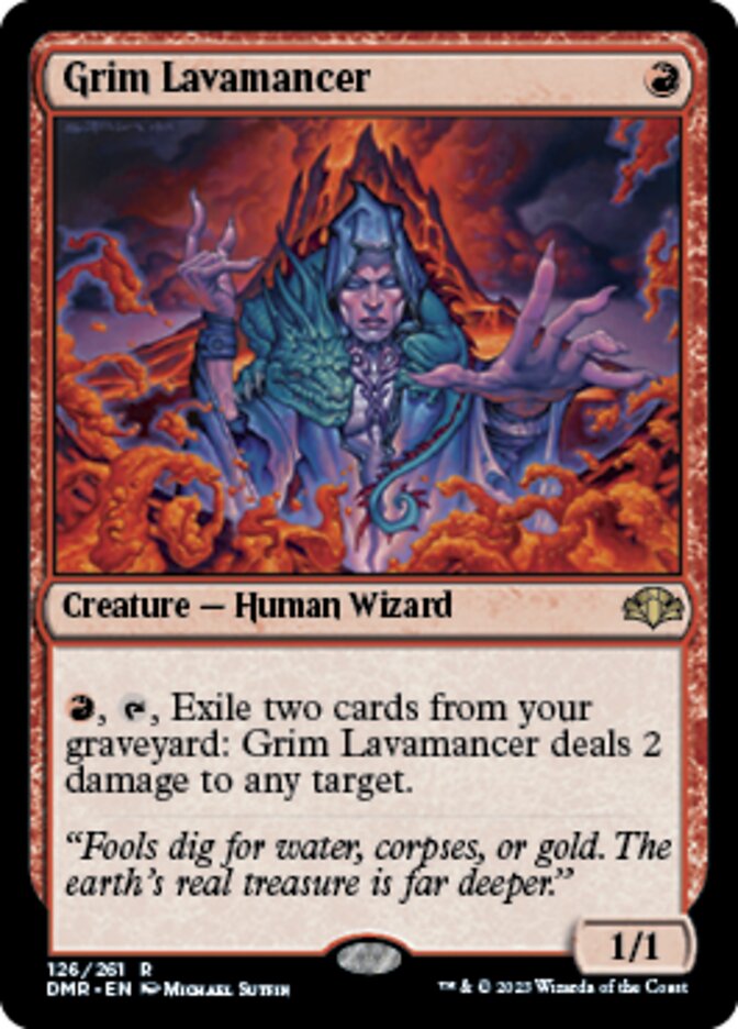 Grim Lavamancer [Dominaria Remastered] | Good Games Morley