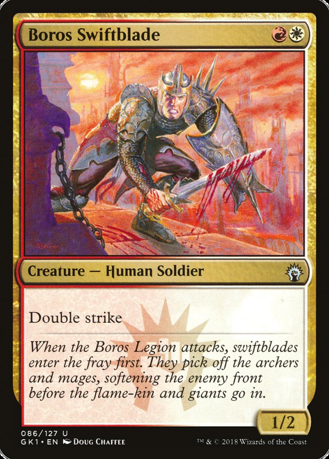 Boros Swiftblade [Guilds of Ravnica Guild Kit] | Good Games Morley
