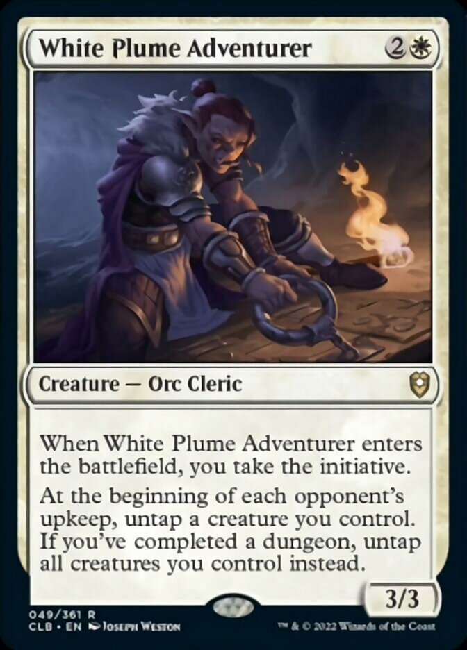 White Plume Adventurer [Commander Legends: Battle for Baldur's Gate] | Good Games Morley
