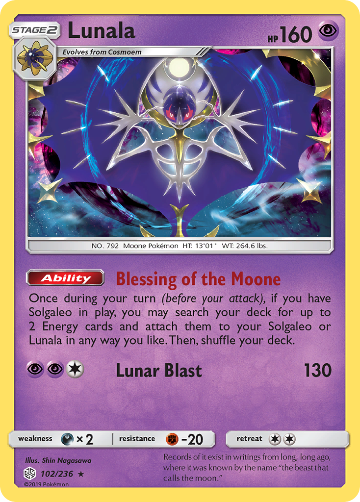 Lunala (102/236) [Sun & Moon: Cosmic Eclipse] | Good Games Morley