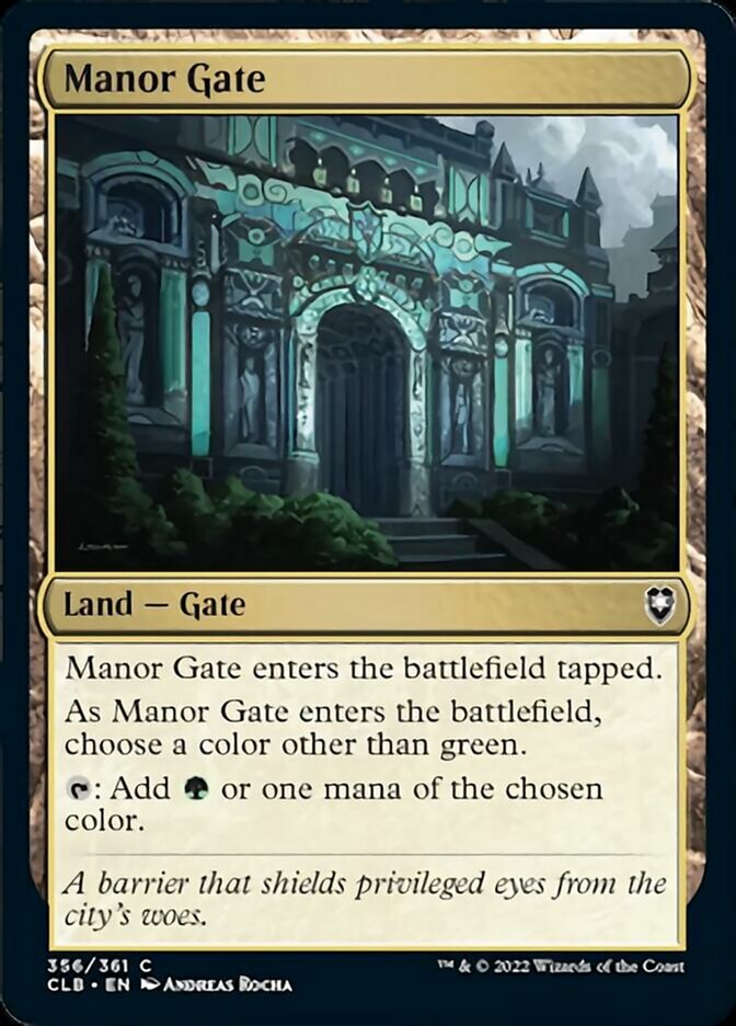 Manor Gate [Commander Legends: Battle for Baldur's Gate] | Good Games Morley