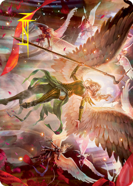 Sigarda's Summons Art Card (Gold-Stamped Signature) [Innistrad: Crimson Vow Art Series] | Good Games Morley