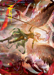 Sigarda's Summons Art Card (Gold-Stamped Signature) [Innistrad: Crimson Vow Art Series] | Good Games Morley