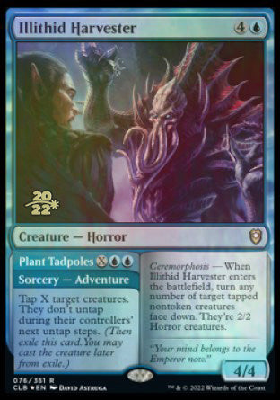 Illithid Harvester // Plant Tadpoles [Commander Legends: Battle for Baldur's Gate Prerelease Promos] | Good Games Morley