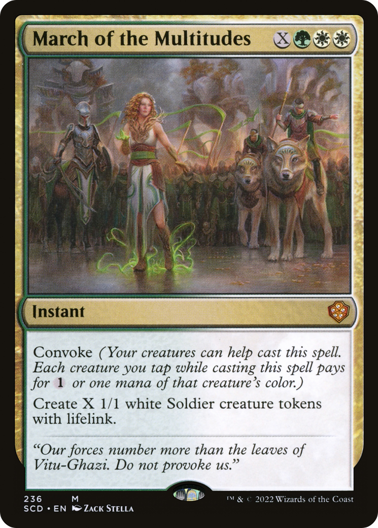 March of the Multitudes [Starter Commander Decks] | Good Games Morley