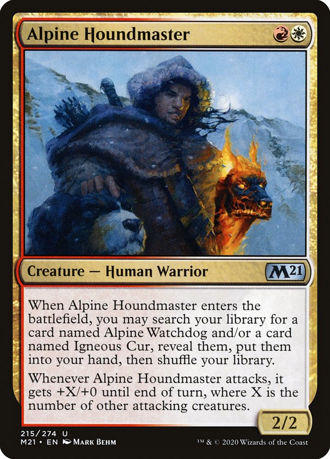 Alpine Houndmaster [Core Set 2021] | Good Games Morley
