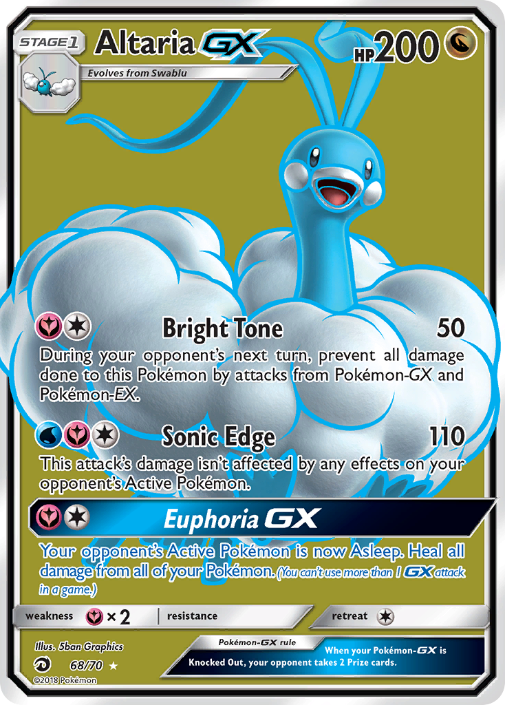 Altaria GX (68/70) [Sun & Moon: Dragon Majesty] | Good Games Morley