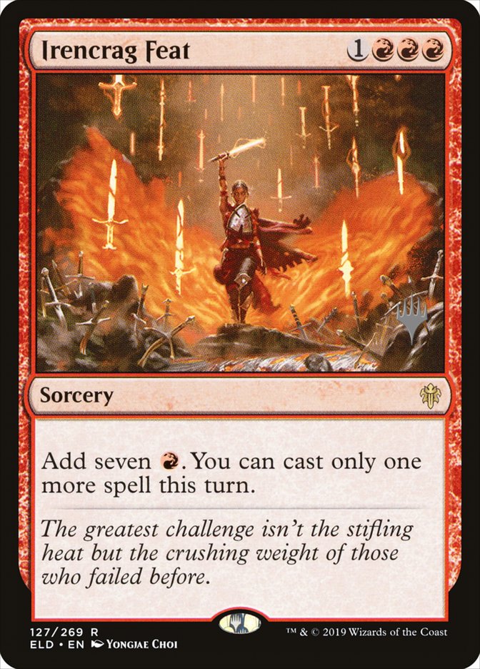 Irencrag Feat (Promo Pack) [Throne of Eldraine Promos] | Good Games Morley
