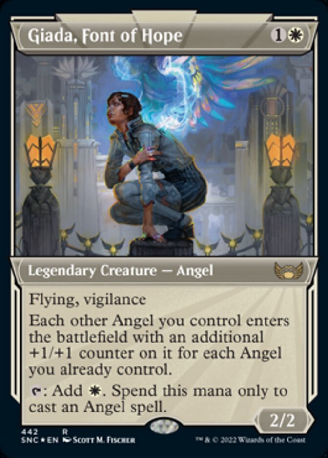 Giada, Font of Hope (Showcase Art Deco Foil Etched) [Streets of New Capenna] | Good Games Morley