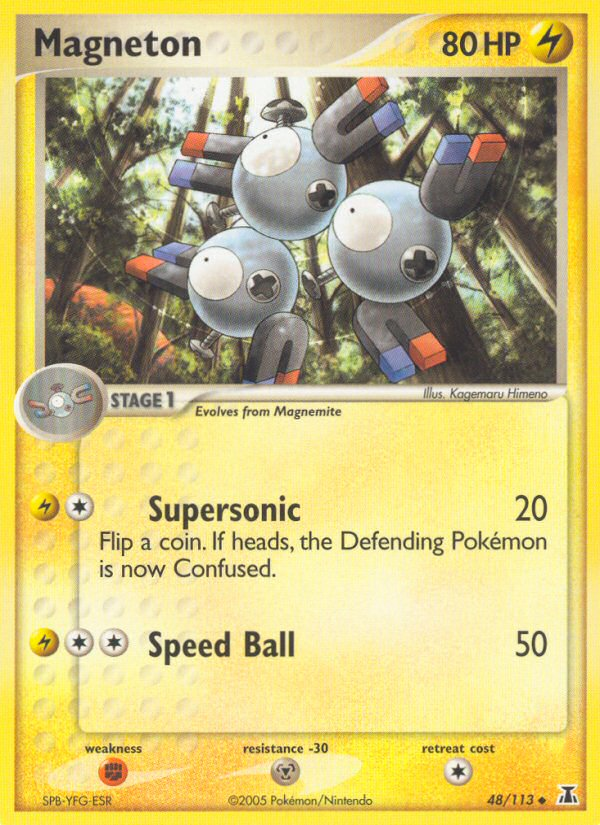 Magneton (48/113) [EX: Delta Species] | Good Games Morley