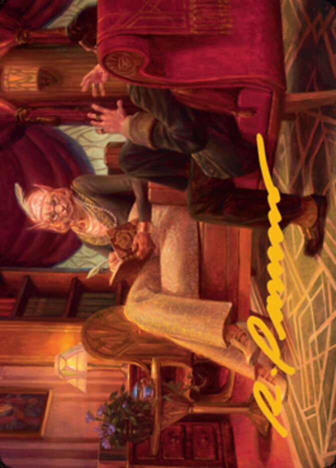 Phabine, Boss's Confidant Art Card (Gold-Stamped Signature) [Streets of New Capenna Art Series] | Good Games Morley