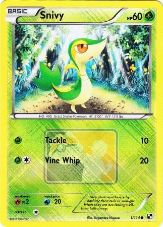 Snivy (1/114) (League Promo) [Black & White: Base Set] | Good Games Morley