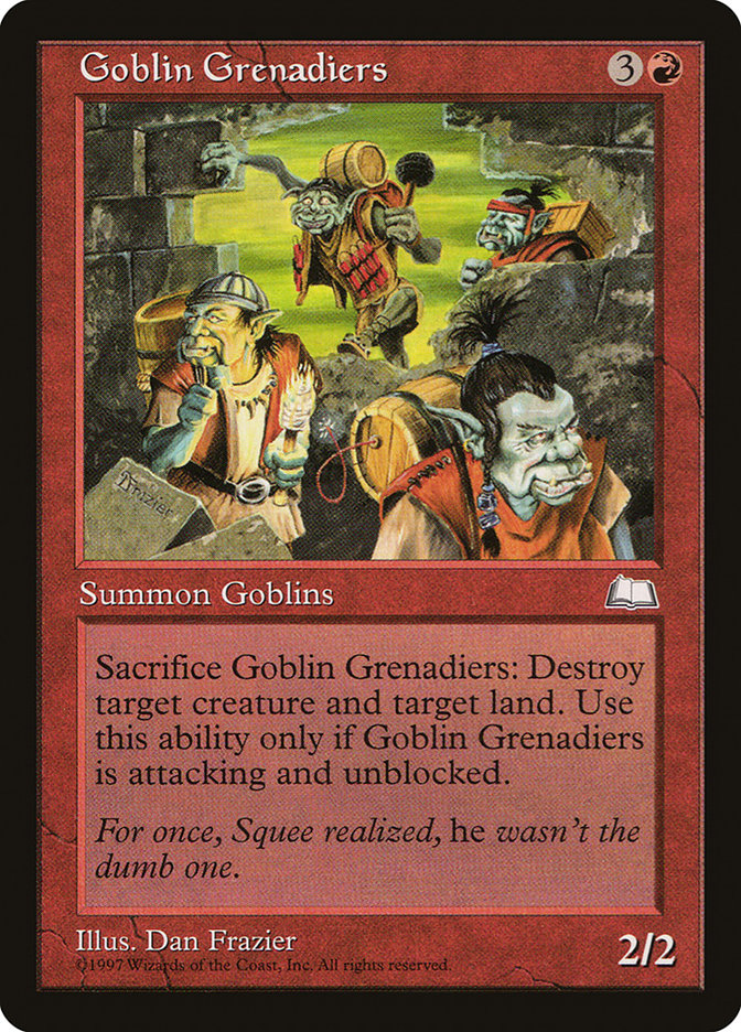 Goblin Grenadiers [Weatherlight] | Good Games Morley