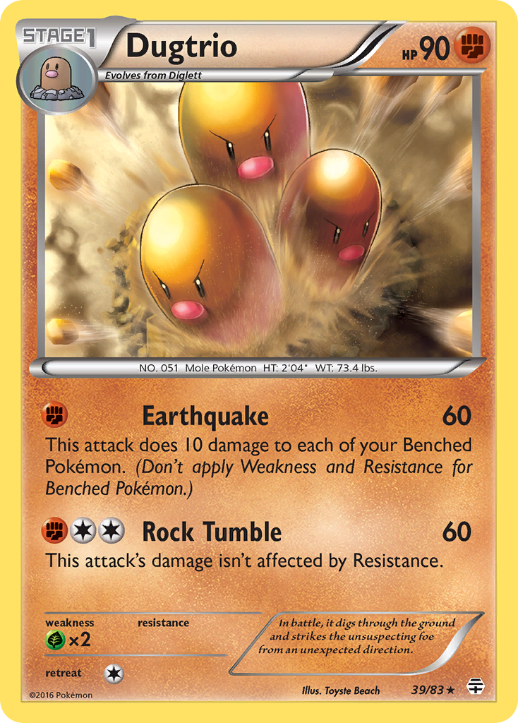 Dugtrio (39/83) [XY: Generations] | Good Games Morley