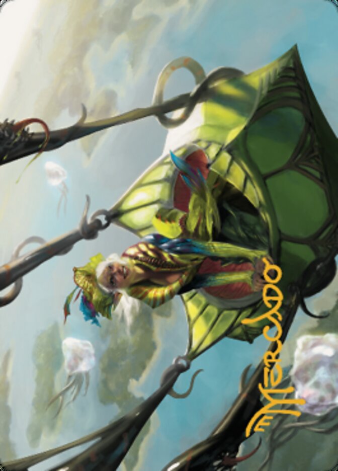 Nael, Avizoa Aeronaut Art Card (Gold-Stamped Signature) [Dominaria United Art Series] | Good Games Morley