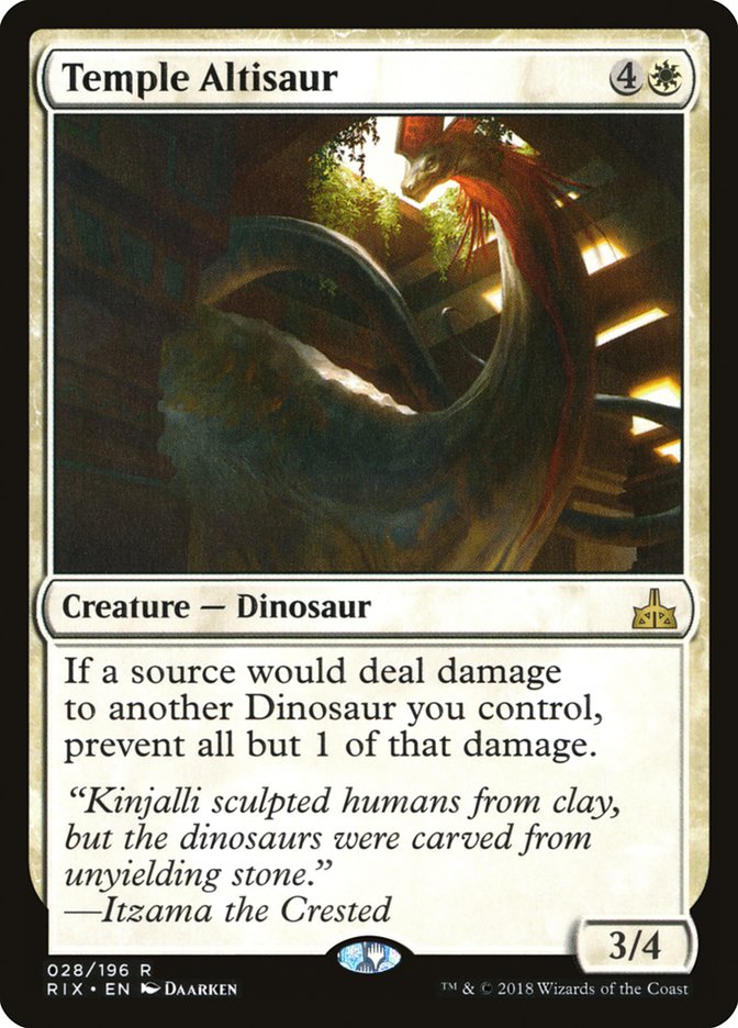 Temple Altisaur [Rivals of Ixalan] | Good Games Morley