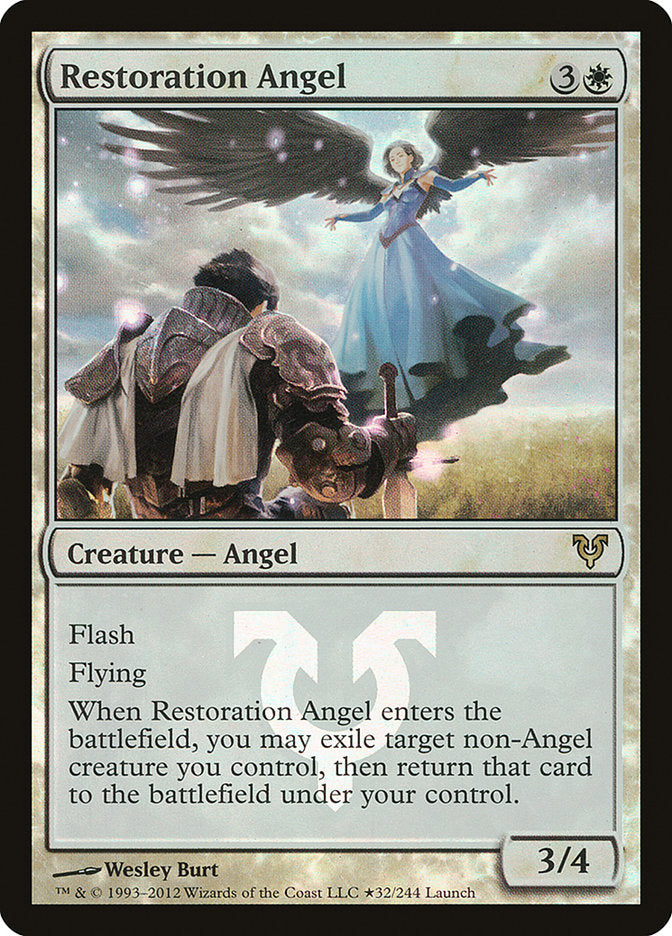 Restoration Angel (Launch) [Avacyn Restored Prerelease Promos] | Good Games Morley