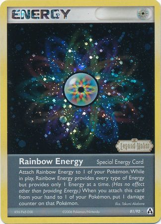 Rainbow Energy (81/92) (Stamped) [EX: Legend Maker] | Good Games Morley