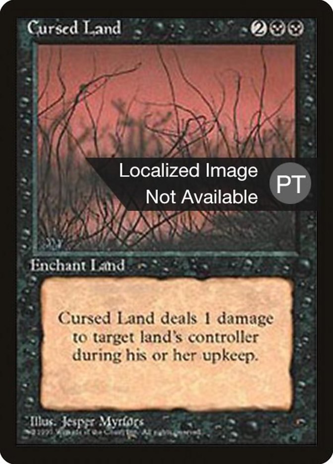Cursed Land [Fourth Edition (Foreign Black Border)] | Good Games Morley