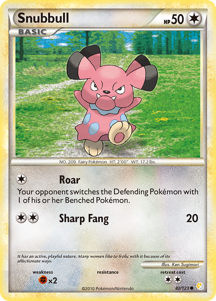 Snubbull (82/123) [HeartGold & SoulSilver: Base Set] | Good Games Morley
