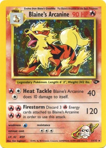 Blaine's Arcanine (1/132) [Gym Challenge Unlimited] | Good Games Morley