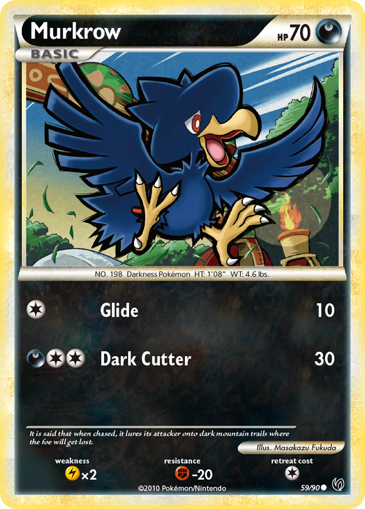 Murkrow (59/90) [HeartGold & SoulSilver: Undaunted] | Good Games Morley